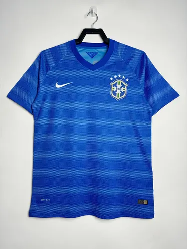2014 レトロ Brazil アウェイサッカージャージ タイクオリティ — view 1