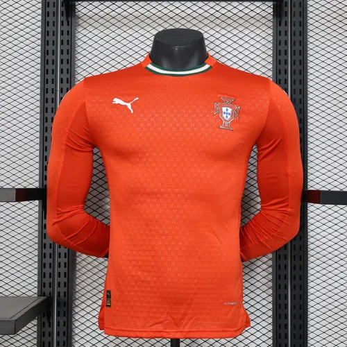 2025 Player Version Long Sleeve Portugal Home Football Shirt AAA fan-grade