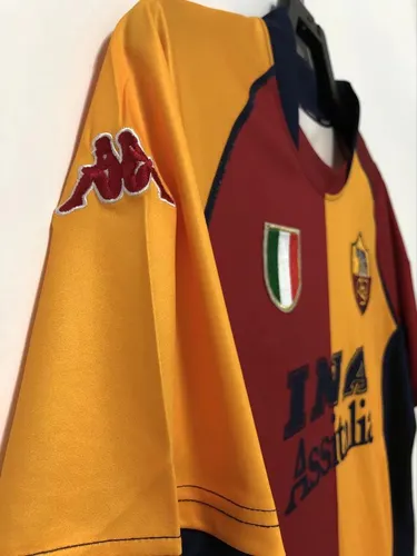 2000-2001 Retro Roma Heim Fußballtrikot Thai-Qualität — view 5