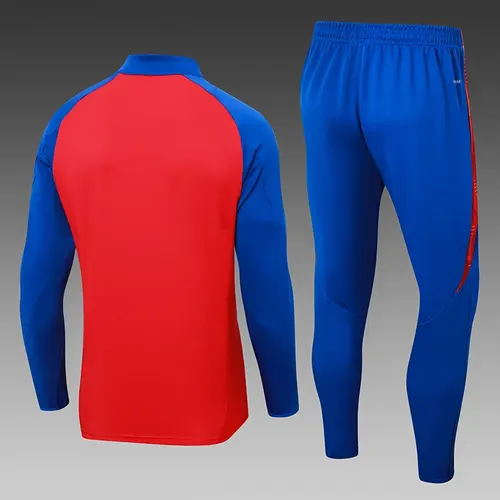 2024-2025 西班牙半拉训练服红色足球球衣套装 — view 2