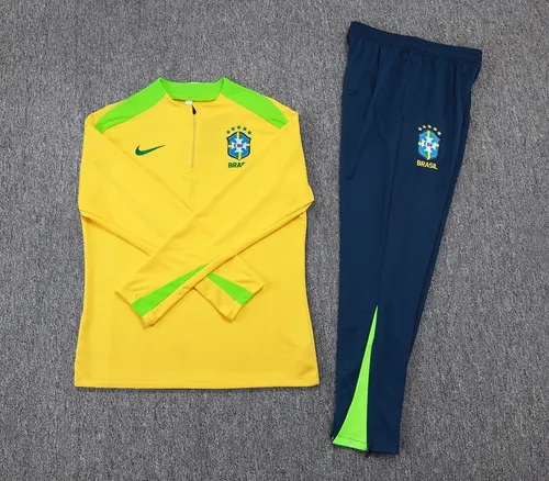 2025/2026 Conjunto de Treino Meia-Puxada Brasil Amarelo — view 7