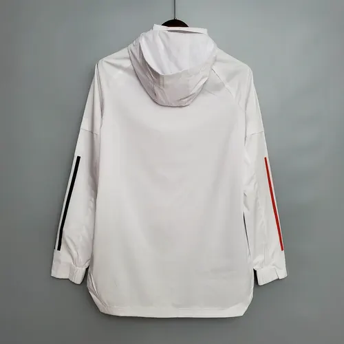 2021 Manchester United Jersey Windbreaker White(Black-Red Edge) — view 2