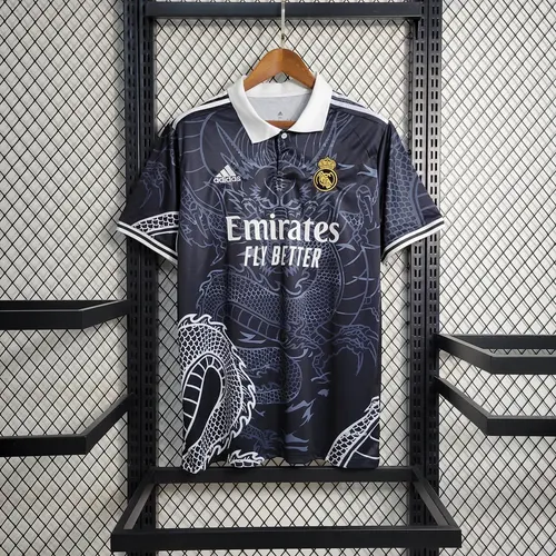 2023/2024 Real Madrid Chinese Dragon Black Football Shirt — view 1