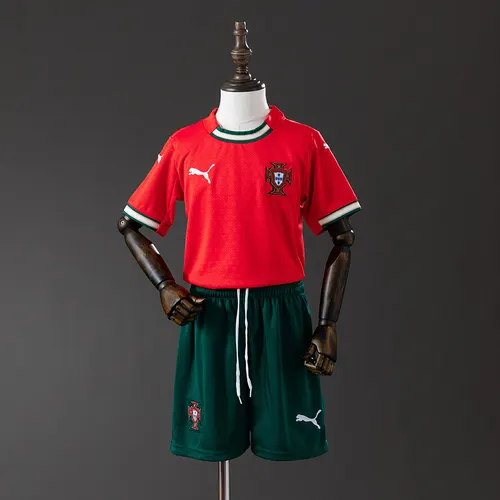 2025 Portugal Home Football Shirt AAA fan-grade Kids Size