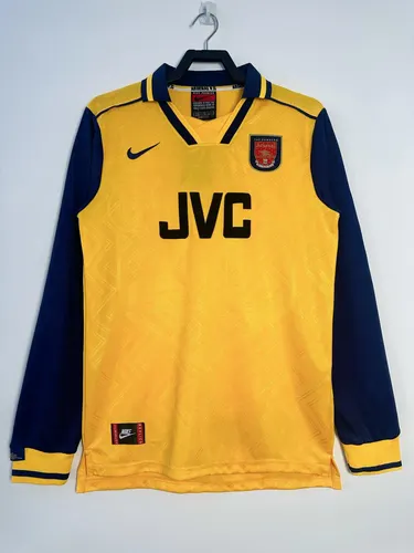 1996-1997 Retro Langarm Arsenal Auswärts Fußballtrikot Thai-Qualität