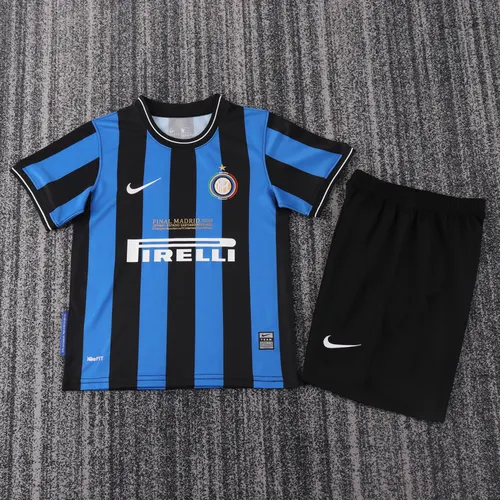 2009-2010 Retro Inter Milan Home Football Jersey AAA fan-grade Kids Size