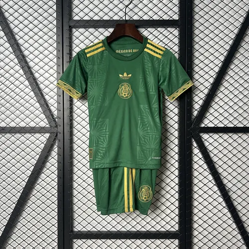 2025 Mexico National Special Edition Green Football Shirt AAA fan-grade Kids Size