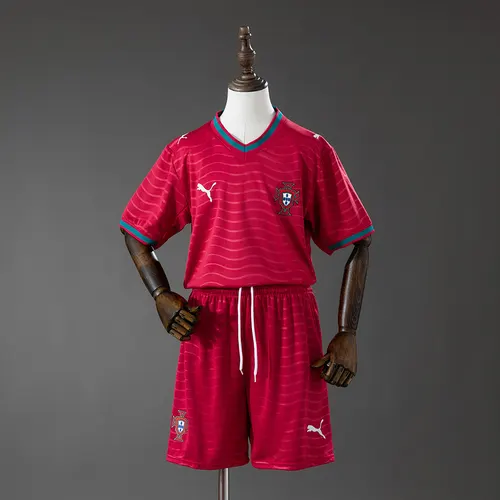 2026 Portugal Home Football Shirt AAA fan-grade Kids Size