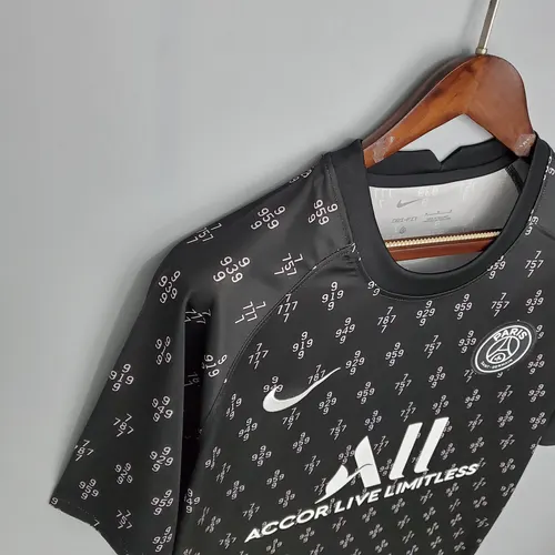 2021/2022 Tenue d'Entraînement Psg Paris Saint-Germain Noire — view 6