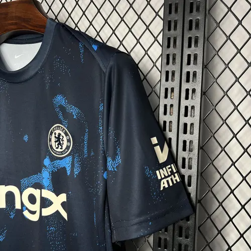2024/2025 Chelsea Dark Blue Pre-match training Jersey — view 6