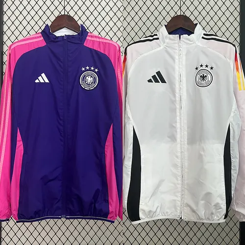 2024 Deutschland Wendbare Windjacke (rot-weiß) Fußballtrikot Thai-Qualität