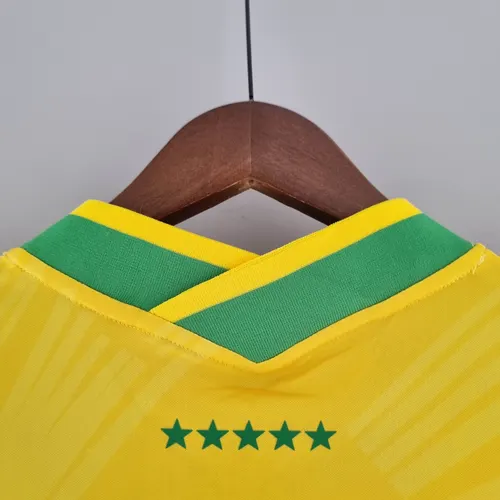 2022 Brazil Classic Soccer Jersey Yellow — view 7