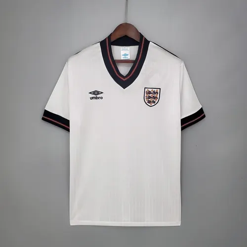 Camisa de Futebol Retro Inglaterra Home 1984/1987 AAA qualidade fã
