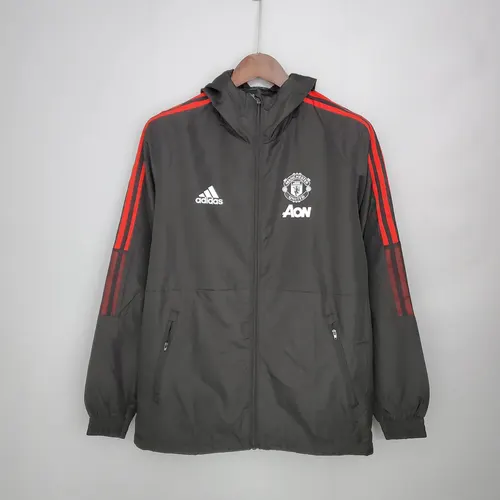 2021/2022 Manchester United Jersey Windbreaker Black — view 1
