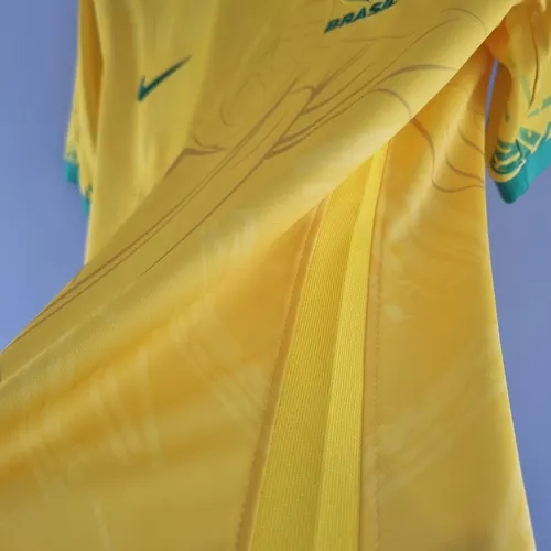 2022 Brazil Classic Soccer Jersey Yellow — view 8