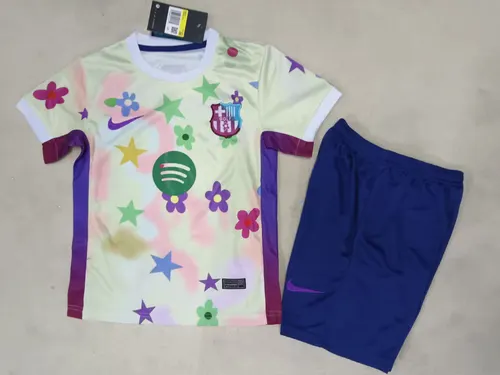 2025/2026 Barcelona Special Edition 02 Football Jersey AAA fan-grade Kids Size