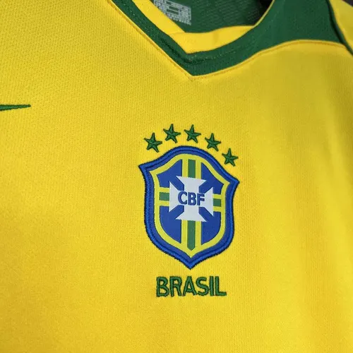 Maillot de football rétro 2004 Brésil Domicile AAA qualité fan — view 4