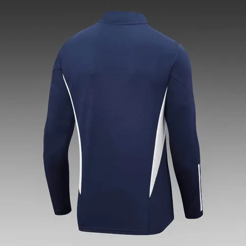 2023 Italy Half-Pull Training Suit Royal Blue Soccer Shirt Set — view 4