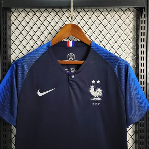 Maillot de foot domicile France 2018 Rétro AAA qualité fan — view 6
