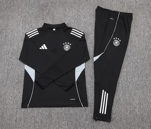 2025/2026 Germany Half-Pull Training Suit Black Jersey Set — view 7