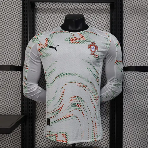 2025 Long Sleeve Player Version Portugal Away Football Shirt AAA fan-grade