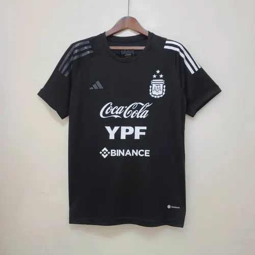 2022 Argentinien Nationalmannschaft Trainingsanzug Schwarz Trikot — view 1