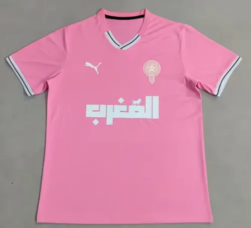 2025/2026 Morocco National Training Suit Pink Football Jersey AAA fan-grade