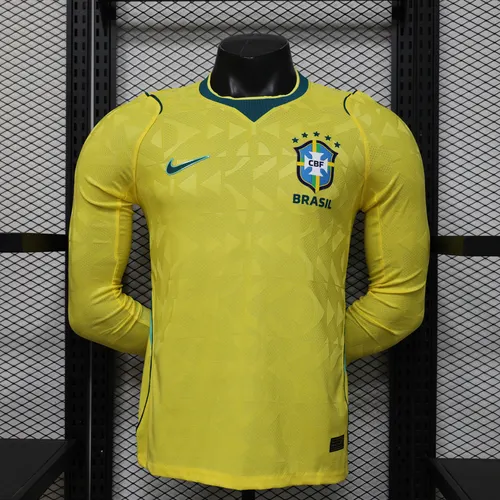 2026 Long sleeves Player Version Brazil Home Football Jersey AAA fan-grade