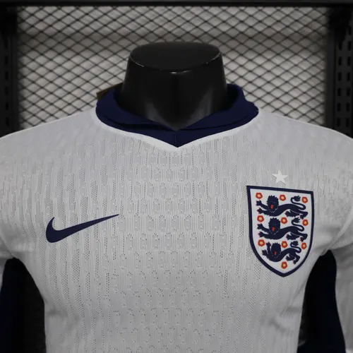 2024 Player Version Long Sleeve England Home Soccer Jersey — view 5