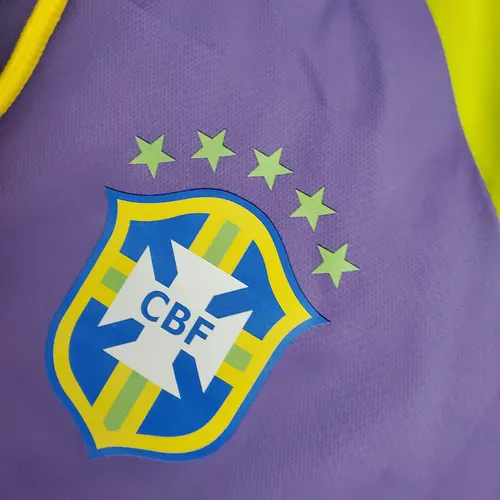 Brazil National Team Windbreaker Purple-Black — view 5