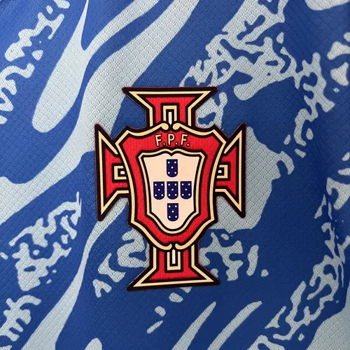 2024 Portugal Goalkeeper Football Shirt -Blue AAA fan-grade — view 4