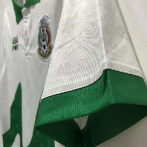 1995 Retro México Uniforme Visitante Jersey Futebol Qualidade Tailandesa — view 6