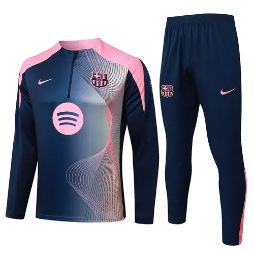 2025/2026 Barcelona Curve inkjet Half-Pull Training Suit Jersey AAA fan-grade Set