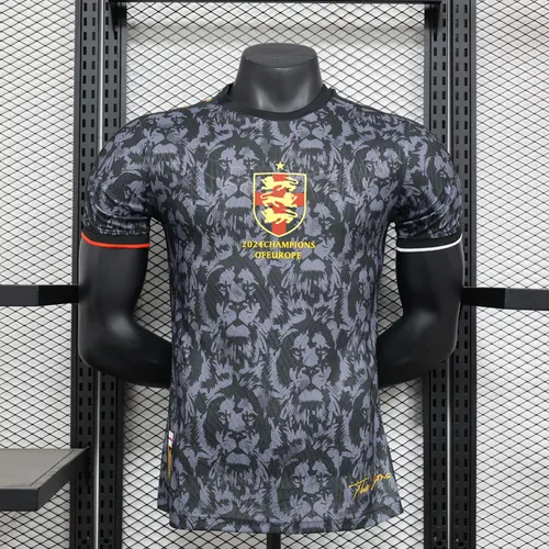 2024 Player Version England Special Edition Gray and black Football Shirt AAA fan-grade