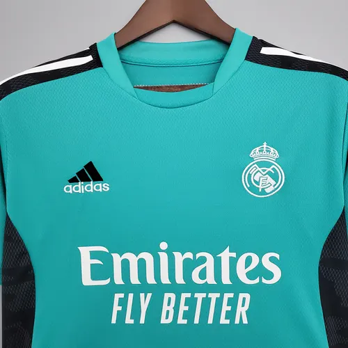 2021/2022 Real Madrid Tenue d'Entraînement Maillot de Football Vert — view 3