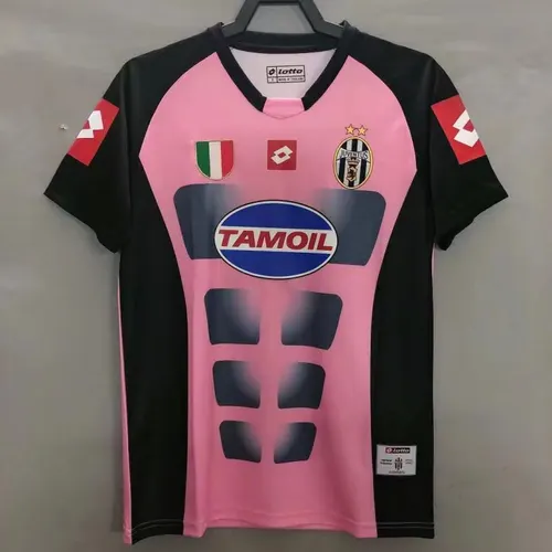 2002/2003 Retro Juventus Camiseta Rosa Calidad Tailandesa