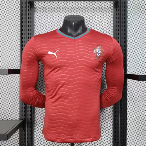 2026 Player Version Long Sleeve Portugal Home Football Shirt AAA fan-grade