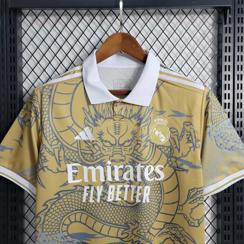 2023/2024 Real Madrid 中国ゴールドドラゴン フットボールシャツ — view 4