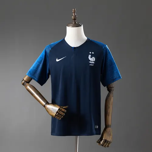 Maillot de foot domicile France 2018 Rétro AAA qualité fan — view 1