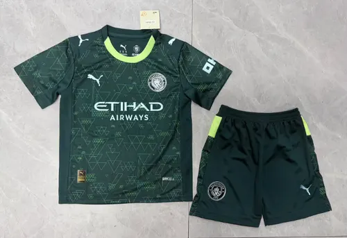 2025/2026 Manchester City Fourth Away Football Shirt AAA fan-grade Kids Size