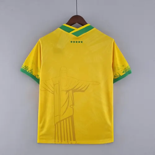 2022 Brazil Classic Soccer Jersey Yellow — view 2