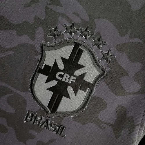 2022 Brasil Edición Especial toda negra Camiseta de Fútbol — view 7