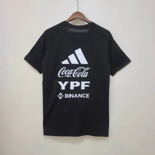 2022 Argentinien Nationalmannschaft Trainingsanzug Schwarz Trikot — view 2