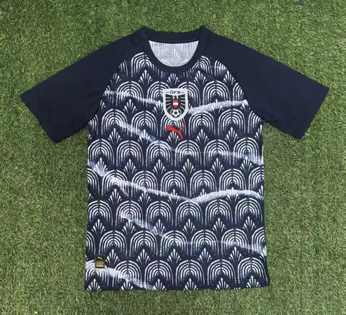 2025 Austria National Team Training Suit Black Football Shirt AAA fan-grade