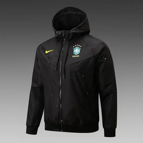 2024 Brazil Windbreaker Black Football Shirt AAA fan-grade