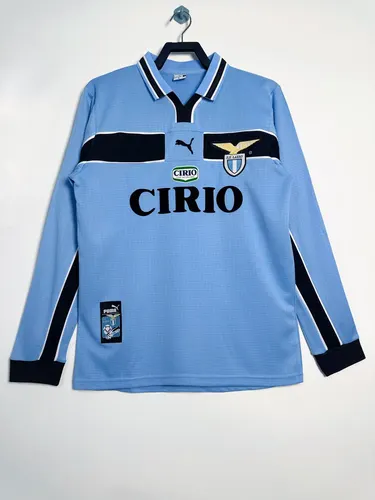 1998/1999 Retro Long Sleeve Lazio Home Soccer Jersey AAA fan-grade