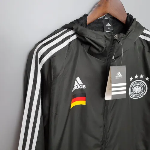 2021 Windbreaker Fußballtrikot Deutschland Schwarz — view 6