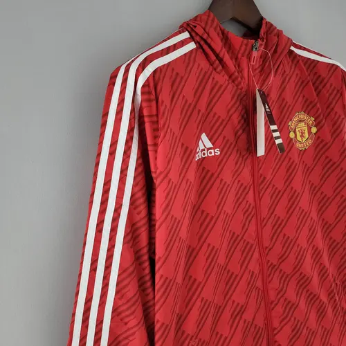 2022/2023 Manchester United Coupe-Vent Rouge Bord Blanc — view 6