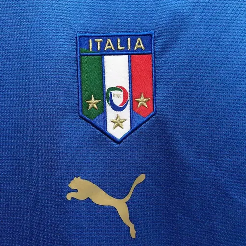 2006 Retro Italy Home Soccer Shirt — view 4