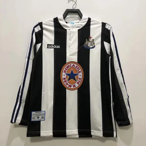 1995/1997 Retro Long Sleeve Newcastle United Home Soccer Jersey AAA fan-grade